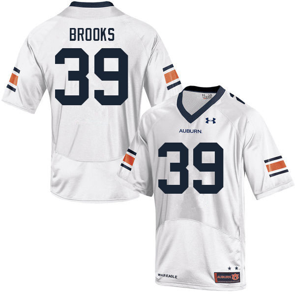 Men #39 Dylan Brooks Auburn Tigers College Football Jerseys Sale-White